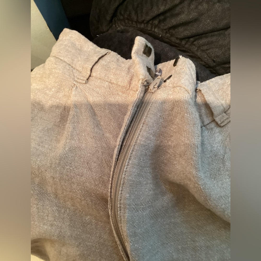 Old Navy linen blend Taylor wide leg trouser light tan Woman’s size XL - Picture 13 of 15